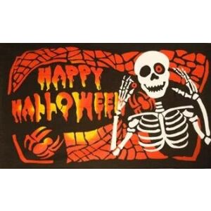 Flagge 90 x 150 : Halloween - Happy Halloween - Bones